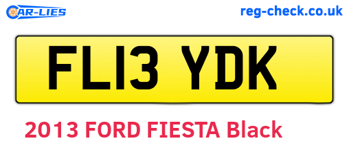FL13YDK are the vehicle registration plates.
