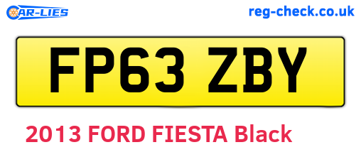 FP63ZBY are the vehicle registration plates.