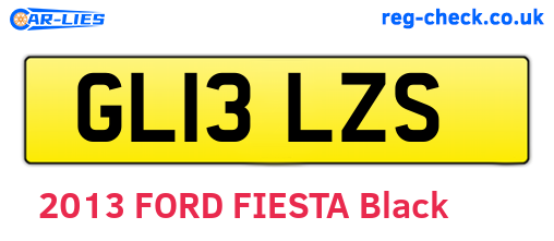 GL13LZS are the vehicle registration plates.