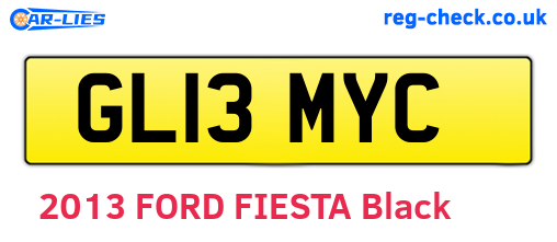 GL13MYC are the vehicle registration plates.
