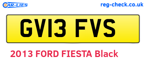 GV13FVS are the vehicle registration plates.