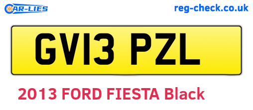GV13PZL are the vehicle registration plates.