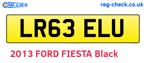 LR63ELU are the vehicle registration plates.