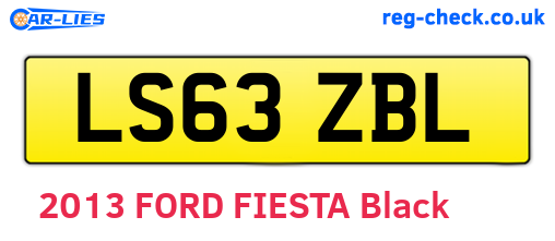 LS63ZBL are the vehicle registration plates.