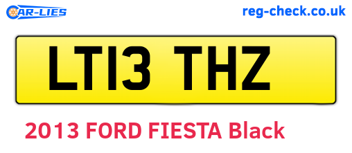 LT13THZ are the vehicle registration plates.
