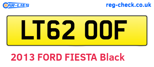 LT62OOF are the vehicle registration plates.
