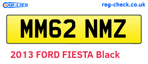 MM62NMZ are the vehicle registration plates.