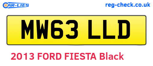MW63LLD are the vehicle registration plates.