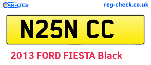 N25NCC are the vehicle registration plates.