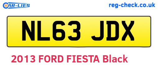 NL63JDX are the vehicle registration plates.