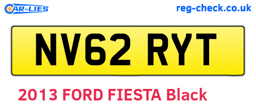 NV62RYT are the vehicle registration plates.
