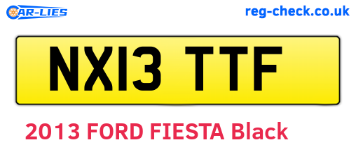 NX13TTF are the vehicle registration plates.