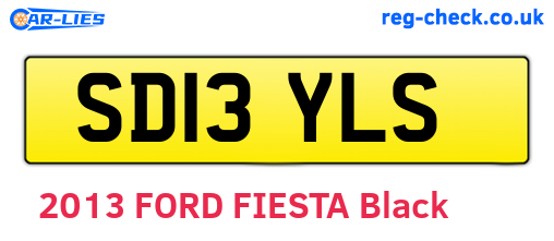 SD13YLS are the vehicle registration plates.