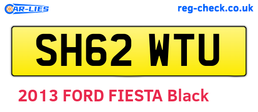 SH62WTU are the vehicle registration plates.