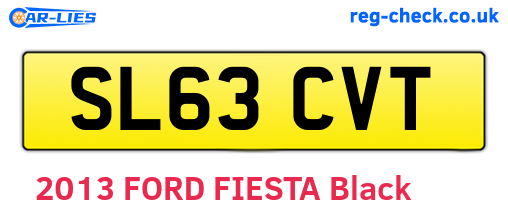 SL63CVT are the vehicle registration plates.