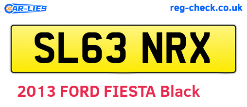 SL63NRX are the vehicle registration plates.