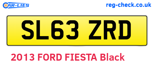 SL63ZRD are the vehicle registration plates.