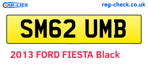 SM62UMB are the vehicle registration plates.