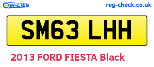 SM63LHH are the vehicle registration plates.