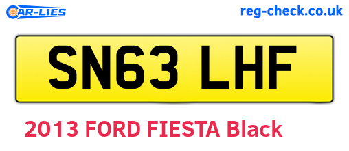 SN63LHF are the vehicle registration plates.