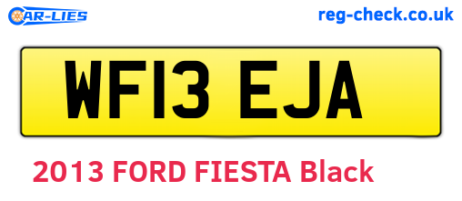 WF13EJA are the vehicle registration plates.