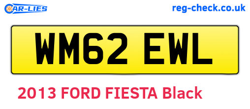 WM62EWL are the vehicle registration plates.