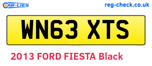 WN63XTS are the vehicle registration plates.