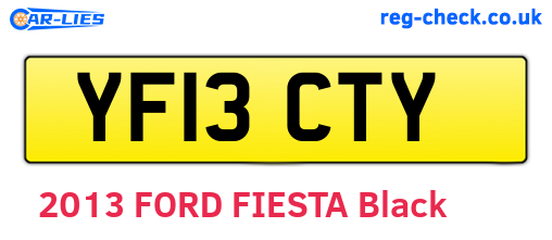 YF13CTY are the vehicle registration plates.