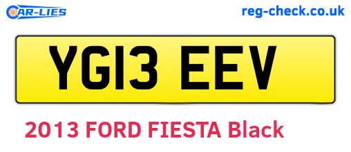 YG13EEV are the vehicle registration plates.
