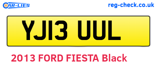 YJ13UUL are the vehicle registration plates.