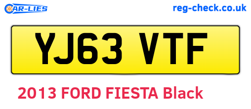 YJ63VTF are the vehicle registration plates.