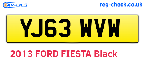 YJ63WVW are the vehicle registration plates.