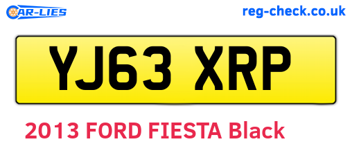 YJ63XRP are the vehicle registration plates.