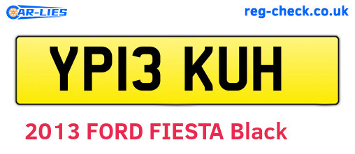 YP13KUH are the vehicle registration plates.