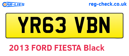 YR63VBN are the vehicle registration plates.