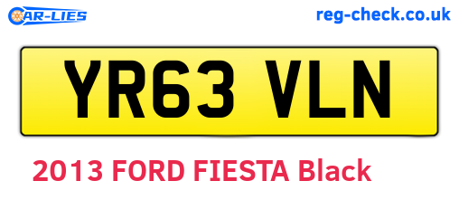 YR63VLN are the vehicle registration plates.
