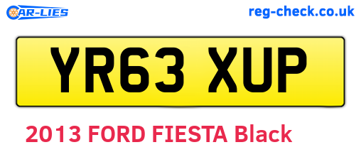 YR63XUP are the vehicle registration plates.