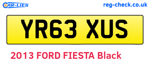 YR63XUS are the vehicle registration plates.