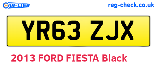 YR63ZJX are the vehicle registration plates.
