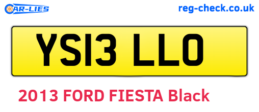 YS13LLO are the vehicle registration plates.