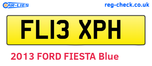 FL13XPH are the vehicle registration plates.