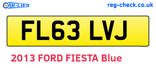 FL63LVJ are the vehicle registration plates.