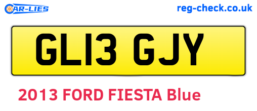 GL13GJY are the vehicle registration plates.