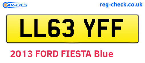 LL63YFF are the vehicle registration plates.