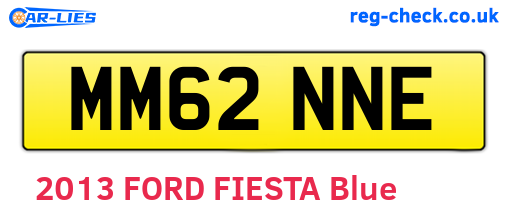 MM62NNE are the vehicle registration plates.