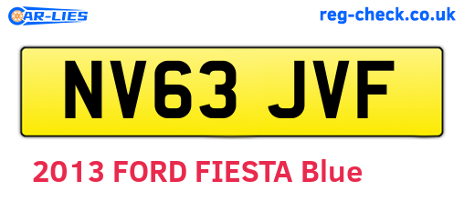 NV63JVF are the vehicle registration plates.