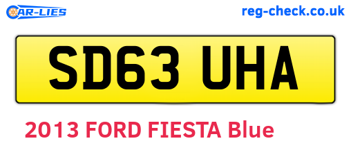 SD63UHA are the vehicle registration plates.