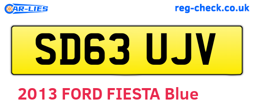 SD63UJV are the vehicle registration plates.