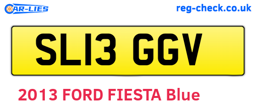 SL13GGV are the vehicle registration plates.