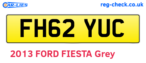FH62YUC are the vehicle registration plates.